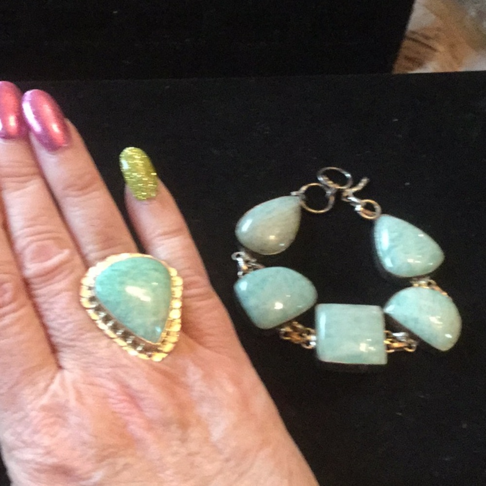 💥 AMAZING 💥RARE 3 Piece Genuine Gemstone Set - Picture 5 of 8